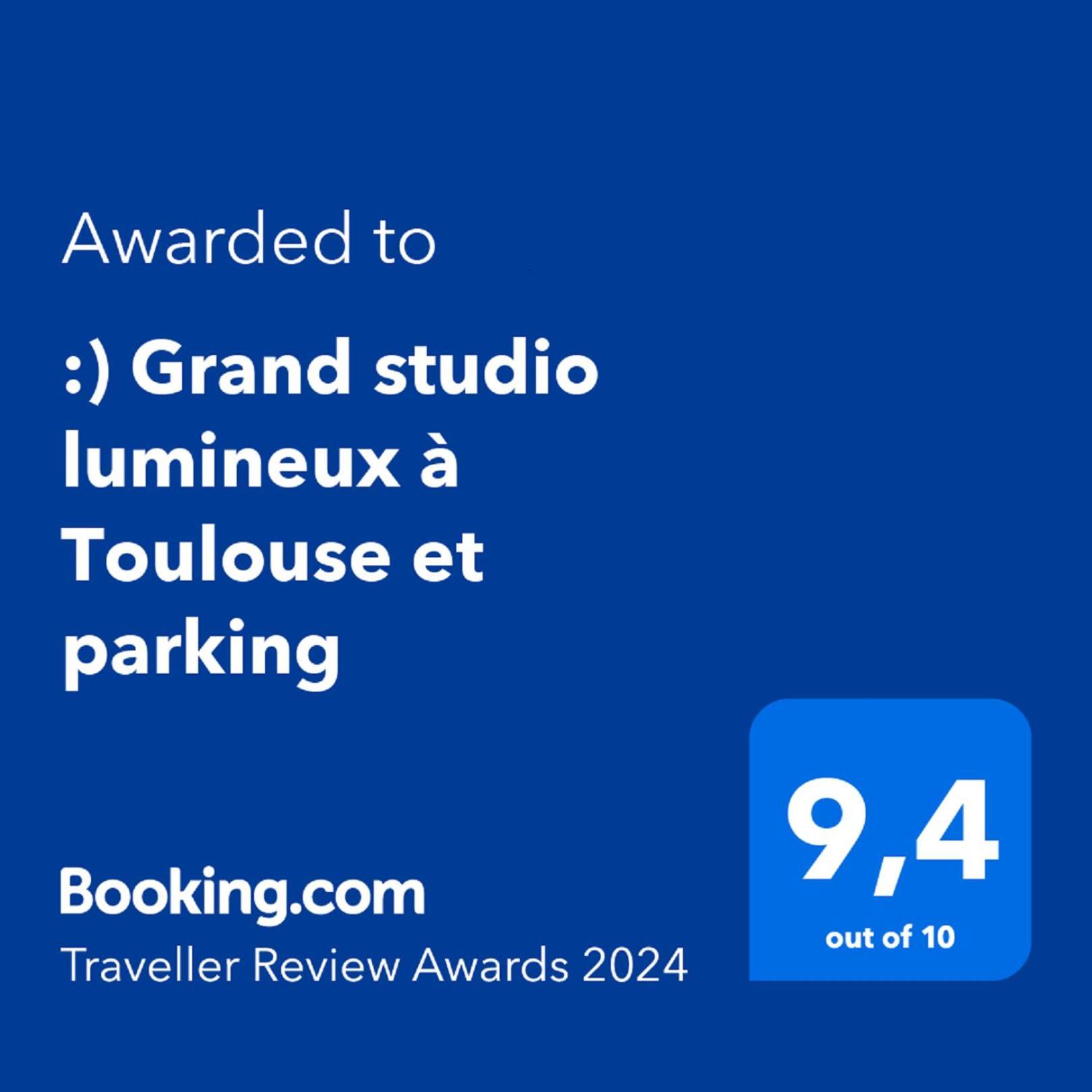 :) Grand Studio Lumineux A Toulouse Et Parking Exterior photo